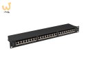LANBERG PATCH PANEL 24 PORT 1U 19" KAT.6A FTP CZARNY PPSA-1024-B