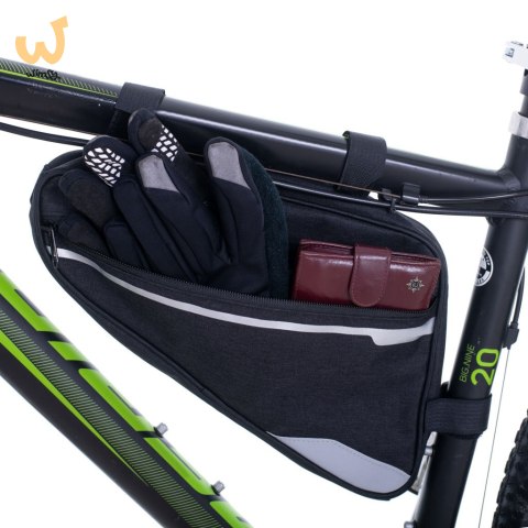 RALLEX Sakwa rowerowa trójkątna saszetka pod ramę na rower RALLEX Sakwa rowerowa trójkątna saszetka pod ramę na rower