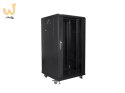 Szafa rack Lanberg FF01-6622-12B (22U; 19''; 1160 mm / 600mm / 600 mm; stojąca; Szklane; 800 kg; kolor czarny)