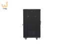 Szafa rack Lanberg FF01-6622-12B (22U; 19''; 1160 mm / 600mm / 600 mm; stojąca; Szklane; 800 kg; kolor czarny)