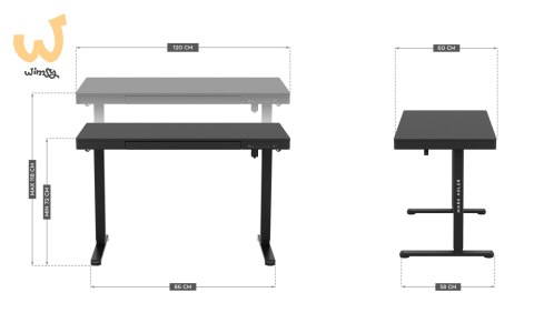 Biurko elektryczne MA-Leader 8.2 Black Biurko elektryczne MA-Leader 8.2 Black