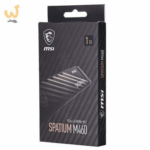 Dysk SSD MSI SPATIUM M460 1TB PCIe Gen4x4 NVMe M.2 2280 3D NAND Dysk SSD MSI SPATIUM M460 1TB PCIe Gen4x4 NVMe M.2 2280 3D NAND