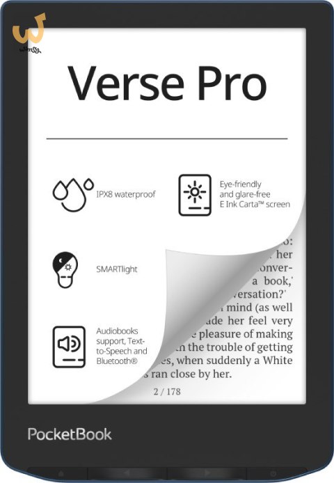 Ebook PocketBook Verse Pro 634 6" 16GB Wi-Fi Azure Blue Ebook PocketBook Verse Pro 634 6" 16GB Wi-Fi Azure Blue