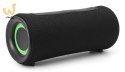GEMBIRD PRZENOŚNY GŁOŚNIK BLUETOOTH LED SPK-BT-LED-04 RMS 2X 5W, WBUDOWANY MIKROFON, KOLOR CZARNY, USB, AUX, MICROSD