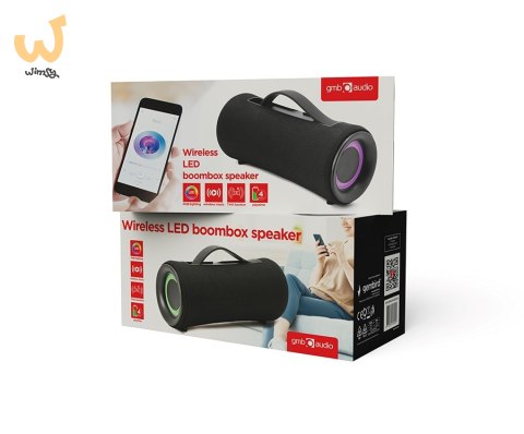 GEMBIRD PRZENOŚNY GŁOŚNIK BLUETOOTH LED SPK-BT-LED-04 RMS 2X 5W, WBUDOWANY MIKROFON, KOLOR CZARNY, USB, AUX, MICROSD GEMBIRD PRZENOŚNY GŁOŚNIK BLUETOOTH LED SPK-BT-LED-04 RMS 2X 5W, WBUDOWANY MIKROFON, KOLOR CZARNY, USB, AUX, MICROSD
