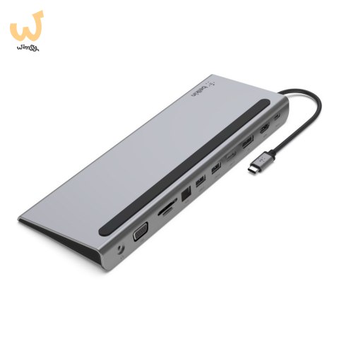 Hub Belkin Connect USB-C 11-in-1 Multiport Dock 1x4k HDMI/1xDisplayPort/1xVGA/3xUSB-A/1xUSB-C PD/1xRJ45 Gigabit/1xSD Card reader Hub Belkin Connect USB-C 11-in-1 Multiport Dock 1x4k HDMI/1xDisplayPort/1xVGA/3xUSB-A/1xUSB-C PD/1xRJ45 Gigabit/1xSD Card reader