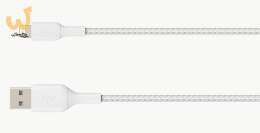 Kabel Belkin BoostCharge Braided Lightning to USB-A Cable 2m oplot White