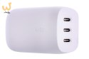 Ładowarka Belkin BoostCharge 3 Port USB-C PD 3.1 PPS Wall Charger 67W + USB-C to USB-C Cable 2m White