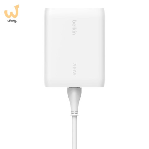 Ładowarka Belkin BoostCharge Pro 4-Port USB-C PD 3.1 GaN Charger 200W White Ładowarka Belkin BoostCharge Pro 4-Port USB-C PD 3.1 GaN Charger 200W White