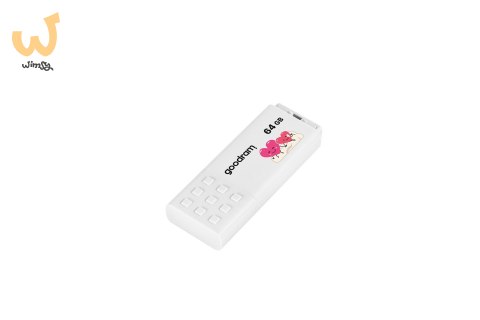 Pendrive GoodRam UME3-0640W0R11-V (64GB; USB 3.0; kolor biały) VALENTINE Pendrive GoodRam UME3-0640W0R11-V (64GB; USB 3.0; kolor biały) VALENTINE