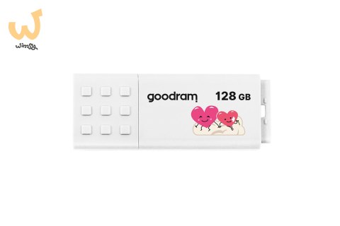 Pendrive GoodRam UME3-1280W0R11-V (128GB; USB 3.0; kolor biały) VALENTINE Pendrive GoodRam UME3-1280W0R11-V (128GB; USB 3.0; kolor biały) VALENTINE