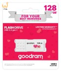Pendrive GoodRam UME3-1280W0R11-V (128GB; USB 3.0; kolor biały) VALENTINE
