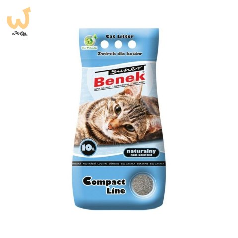 CERTECH Super Benek Compact Naturalny - żwirek dla kota zbrylający - 10 l CERTECH Super Benek Compact Naturalny - żwirek dla kota zbrylający - 10 l