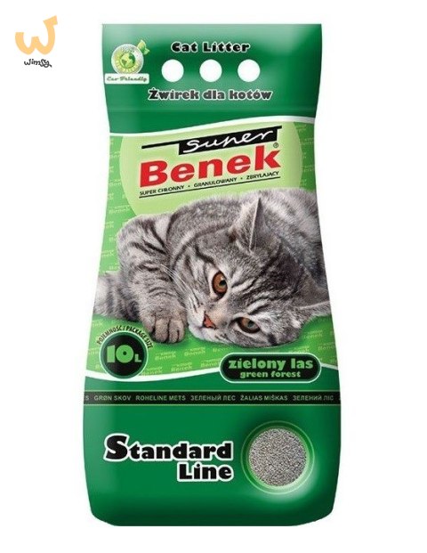 CERTECH Super Benek Standard Zielony Las - żwirek dla kota zbrylający 10 l CERTECH Super Benek Standard Zielony Las - żwirek dla kota zbrylający 10 l