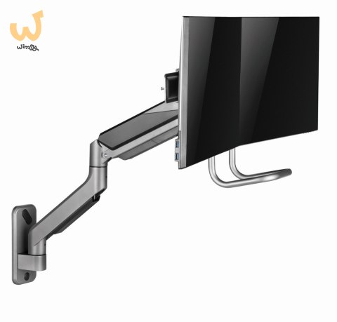 GEMBIRD ŚCIENNE REGULOWANE RAMIĘ/UCHWYT NA 2 MONITORY 17-32, VESA 100X100MM, DO 8 KG GEMBIRD ŚCIENNE REGULOWANE RAMIĘ/UCHWYT NA 2 MONITORY 17-32, VESA 100X100MM, DO 8 KG