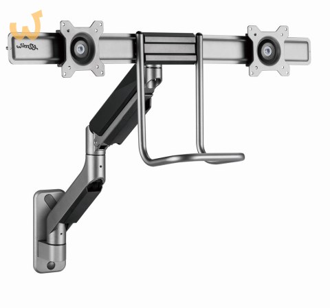 GEMBIRD ŚCIENNE REGULOWANE RAMIĘ/UCHWYT NA 2 MONITORY 17-32, VESA 100X100MM, DO 8 KG GEMBIRD ŚCIENNE REGULOWANE RAMIĘ/UCHWYT NA 2 MONITORY 17-32, VESA 100X100MM, DO 8 KG