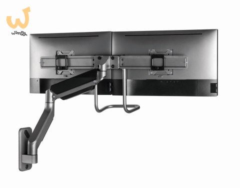 GEMBIRD ŚCIENNE REGULOWANE RAMIĘ/UCHWYT NA 2 MONITORY 17-32, VESA 100X100MM, DO 8 KG GEMBIRD ŚCIENNE REGULOWANE RAMIĘ/UCHWYT NA 2 MONITORY 17-32, VESA 100X100MM, DO 8 KG