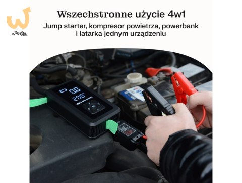GREEN CELL POWERBANK/BOOSTER/CAR JUMP STARTER/POMPKA POWERBOOST AIR 8000MAH 1000A - Z KOMPRESOREM GREEN CELL POWERBANK/BOOSTER/CAR JUMP STARTER/POMPKA POWERBOOST AIR 8000MAH 1000A - Z KOMPRESOREM