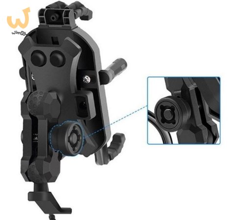 Uchwyt na telefon i ładowarka indukcyjna FreedConn MC29 15W + USB Uchwyt na telefon i ładowarka indukcyjna FreedConn MC29 15W + USB