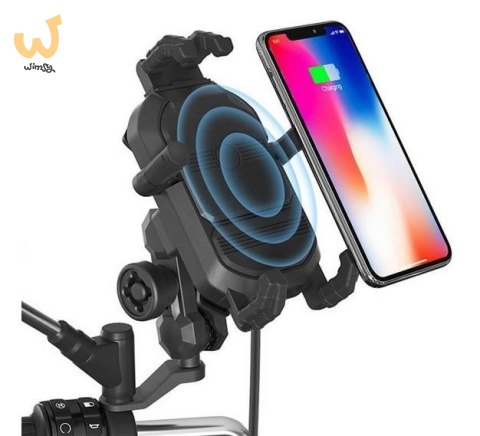 Uchwyt na telefon i ładowarka indukcyjna FreedConn MC29 15W + USB Uchwyt na telefon i ładowarka indukcyjna FreedConn MC29 15W + USB