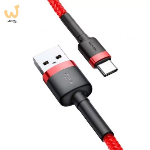 BASEUS KABEL USB DO USB-C CAFULE 2A 3M (CZERWONY) BASEUS KABEL USB DO USB-C CAFULE 2A 3M (CZERWONY)