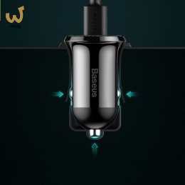 BASEUS ŁADOWARKA SAMOCHODOWA CCALLP-01 2XUSB 4.8A (CZARNA)