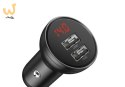 BASEUS ŁADOWARKA SAMOCHODOWA Z WYŚWIETLACZEM,2XUSB