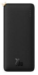 BASUES POWERBANK AIRPOW 10000MAH 20W (CZARNY)