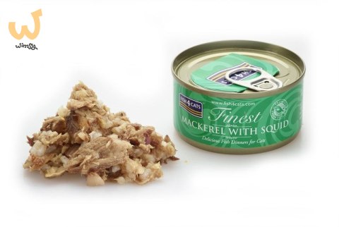 Fish4Cats Finest Makrela z Kałamarnicami 70g Fish4Cats Finest Makrela z Kałamarnicami 70g