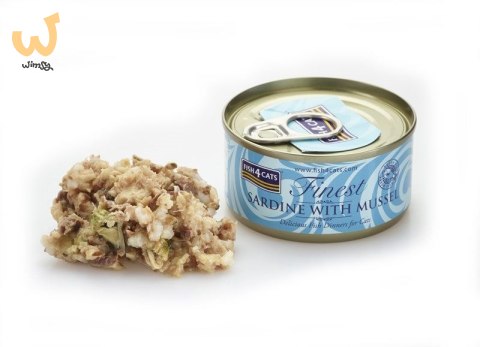 Fish4Cats Finest Sardynka z Omułkiem Zielonym 70g Fish4Cats Finest Sardynka z Omułkiem Zielonym 70g