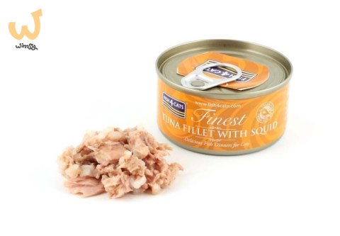 Fish4Cats Finest filet Tuńczyk z Kałamarnicami 70g Fish4Cats Finest filet Tuńczyk z Kałamarnicami 70g