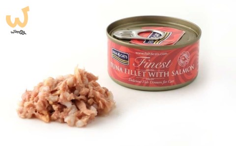 Fish4Cats Finest filet z Tuńczyka z Łososiem 70g Fish4Cats Finest filet z Tuńczyka z Łososiem 70g