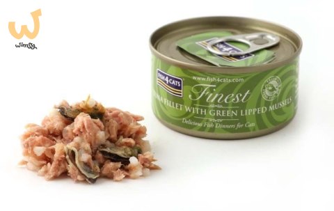 Fish4Cats Finest filet z Tuńczyka z omułkiem 70g Fish4Cats Finest filet z Tuńczyka z omułkiem 70g