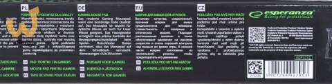 Podkładka gamingowa pod mysz Esperanza GRUNGE EGP101G (250mm x 200mm) Podkładka gamingowa pod mysz Esperanza GRUNGE EGP101G (250mm x 200mm)