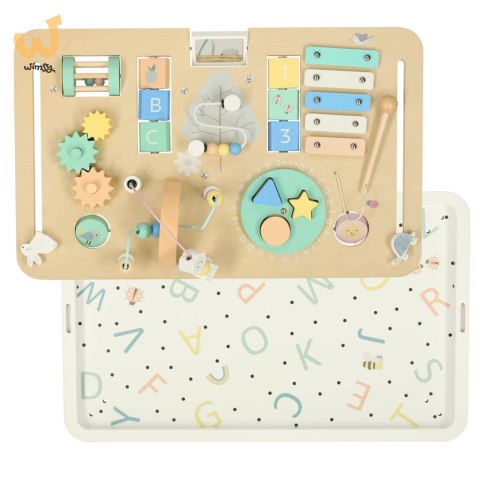 Stolik manipulacyjny LULILO montessori miętowy Stolik manipulacyjny LULILO montessori miętowy