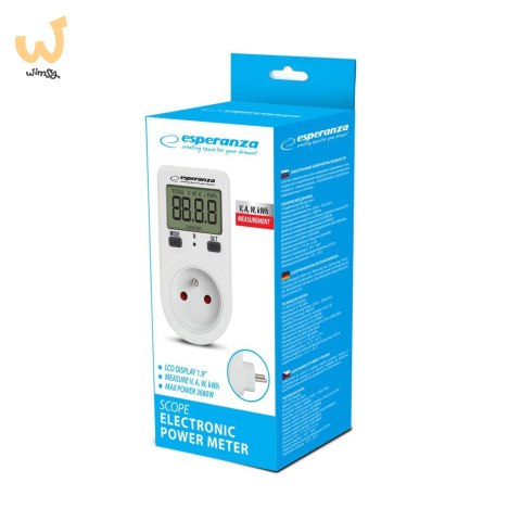 ESPERANZA ELEKTRONICZNY MIERNIK ZUŻYCIA PRĄDU SCOPE ELA102 ESPERANZA ELEKTRONICZNY MIERNIK ZUŻYCIA PRĄDU SCOPE ELA102