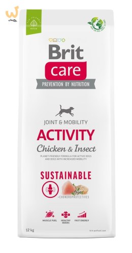 BRIT Care Dog Sustainable Activity Chicken & Insect - sucha karma dla psa - 12 kg