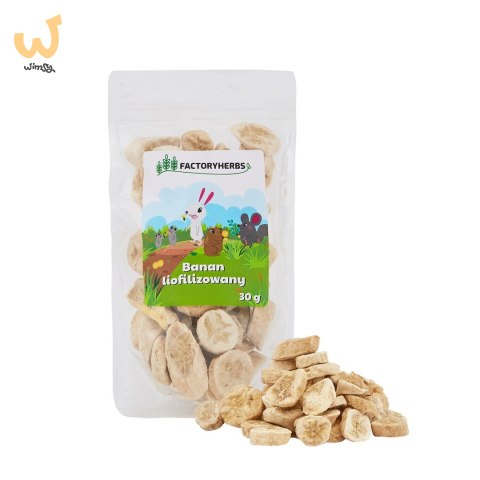 FACTORYHERBS Banan liofilizowany 30g FACTORYHERBS Banan liofilizowany 30g