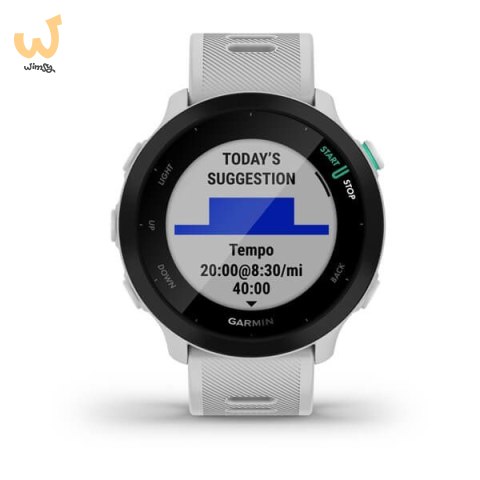 Zegarek sportowy Garmin Forerunner 55 Biały Zegarek sportowy Garmin Forerunner 55 Biały
