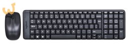 Zestaw klawiatura + mysz membranowa Logitech MK220 920-003168 (USB 2.0; kolor czarny; optyczna)