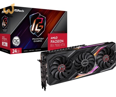 Karta graficzna ASRock Radeon RX 7900 XTX Phantom Gaming 24GB OC (WYPRZEDAŻ) Karta graficzna ASRock Radeon RX 7900 XTX Phantom Gaming 24GB OC (WYPRZEDAŻ)