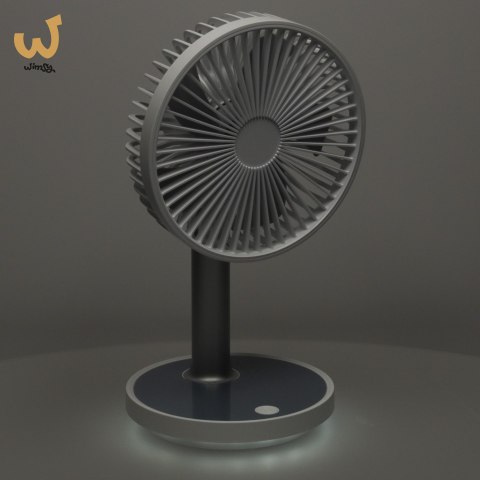 Wentylator wiatrak biurkowy bezprzewodowy 30cm biały Wentylator wiatrak biurkowy bezprzewodowy 30cm biały