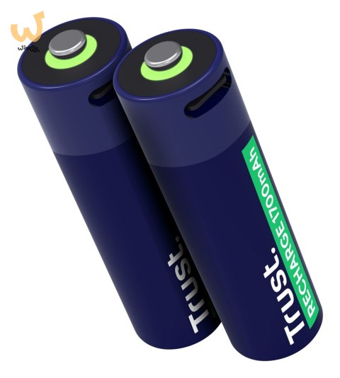 Baterie AA Trust USB-C RECHARGEABLE BATTERIES 2P Baterie AA Trust USB-C RECHARGEABLE BATTERIES 2P