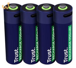 Baterie AA Trust USB-C RECHARGEABLE BATTERIES 4P