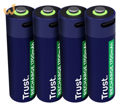 Baterie AA Trust USB-C RECHARGEABLE BATTERIES 4P Baterie AA Trust USB-C RECHARGEABLE BATTERIES 4P