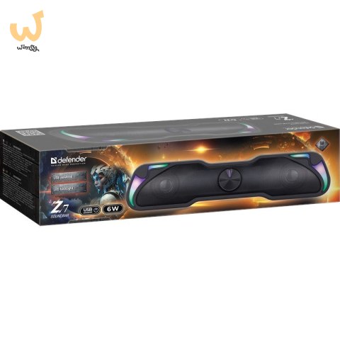 DEFENDER GŁOŚNIK SOUNDBAR Z7 6W LED USB DEFENDER GŁOŚNIK SOUNDBAR Z7 6W LED USB