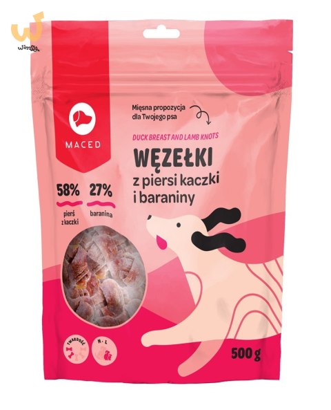 MACED Przysmak Węzełki z Kaczki i Baraniny 500g