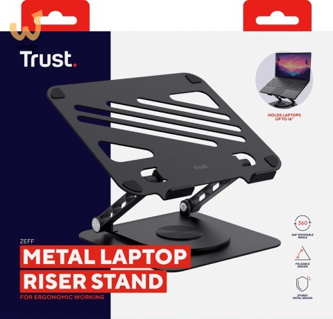 Podstawka pod laptopa Trust ZEFF METAL Black Podstawka pod laptopa Trust ZEFF METAL Black