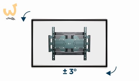 GEMBIRD REGULOWANY UCHWYT ŚCIENNY LCD 40"-80" VESA MAX 600 X 400MM, DO 50KG GEMBIRD REGULOWANY UCHWYT ŚCIENNY LCD 40"-80" VESA MAX 600 X 400MM, DO 50KG