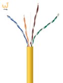 GEMBIRD UTP KABEL DRUT KAT 5E CCA 305M ŻÓŁTY AWG24